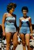 Ladys in a One Piece Swimsuits, 1950s