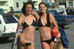 Two Cute Ladies, Friends, Beach Walk of Venice California, August 1977, RVLV10P14_05