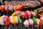 BBQ, Shish-ka-bobs, red meat, white meat, vegetable, RVPD01_020