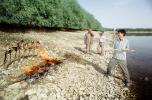 Roasting Fish on a Beach, Ordam Xinjiang China