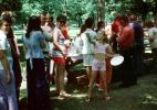 Picnic Line, Table, women, August 1975, 1970s