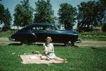 Lady at a Roadside Picnic, 1949 Chevrolet Fleetline, 1940s, RVPV01P10_06