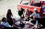 Picnic on the side of the road, girls, car, station wagon, 1960s, RVPV01P10_08