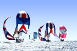 Spinnakers Billowing in the Wind