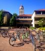 Stanford Bicycles, Hoover Tower, buildings, Campus
