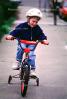Helmets, training wheels, Boy on a Bike, sidewalk, SBYV03P02_13