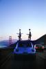 Volkswagen Car, Bicycles on a Car Rack, Marin County, Highway 101, SBYV03P11_17