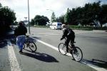 Bicyclist, riding, crosswalk, bridgeway street, SBYV03P12_14