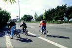 Bicyclist, riding, crosswalk, bridgeway street, SBYV03P12_15
