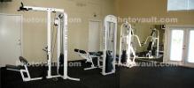 Panorama, exercise machines, workout gym