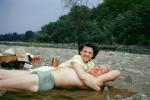 Muscle Beach, Woman, Swimsuit, Man, couple, 1950s, SEWV01P01_03