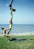 Muscle Beach, Man, Woman, acrobatics, 1950s, SEWV01P01_10
