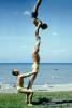 Muscle Beach, Man, Woman, acrobatics, 1950s, SEWV01P01_10B