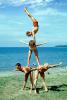 Muscle Beach, Man, Woman, acrobatics, 1950s, SEWV01P01_11B