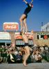 Muscle Beach, Man, Woman, acrobatics, 1950s, SEWV01P01_13