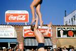 Muscle Beach, Man, Woman, acrobatics, 1950s, SEWV01P01_13B