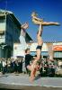 Muscle Beach, Man, Woman, acrobatics, boardwalk, 1950s, SEWV01P01_14B