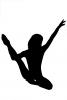 Yoga Silhouette, logo, Pretzels-Yoga Studio, shape, SEYV01P06_15M