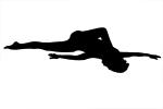 Yoga Pose silhouette, shape, SEYV01P06_18M