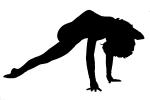 Yoga Pose silhouette, shape, SEYV01P07_01M