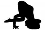 Yoga Pose silhouette, shape, SEYV01P07_04M