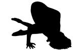 Silhouette, logo, Pretzels-Yoga Studio, shape