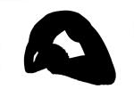 Yoga Pose Silhouette, logo, Pretzels-Yoga Studio, shape, SEYV01P07_08M