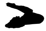 Yoga Pose Silhouette, logo, Pretzels-Yoga Studio, shape, SEYV01P07_11M
