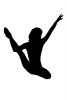 Pretzels-Yoga Studio Silhouette, logo, shape