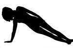 Silhouette, logo, Pretzels-Yoga Studio, shape, SEYV01P14_14M