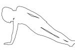 Yoga pose outline, Pretzels-Yoga Studio, line drawing, shape