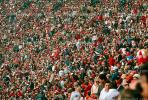 Crowds, Audience, Packed, Spectators, fans, Super Bowl XIX, Stanford University Stadium, 49r vs Miami Dolphins, Pro Football, Sport, NFL, January 1985, SFBV01P06_19.2657