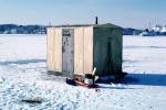 Ice Fishing, Snow, Cold, shacks, SFIV01P02_03