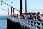 Pier, Fishing, Ocean, guys, men, railing