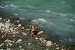 Sun Kosi River, net fisherman, Araniko Highway, SFIV01P08_11