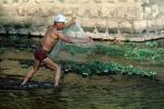 Man, Boy, Net Fishing, El Salvador, SFIV01P09_03
