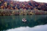Lake, Fishing Boat, Fall Colors, Autumn, Bucolic, Reflection, SFIV01P13_19