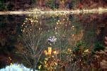 Lake, Fishing Boat, Fall Colors, Autumn, Bucolic, Reflection, SFIV01P14_03