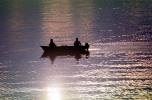 Outboard motor boat, reservoir, Lake Almanor, Plumas County, SFIV01P14_13B