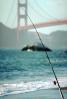 rod & reel, Baker Beach, Golden Gate Bridge, SFIV02P01_01.2658