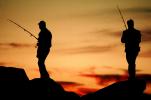 Fisherman, Sunset, Fishing Pole, man, male, SFIV02P02_10