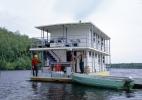 Outboard Motor, Houseboat, Pete's Cabin Boats, Basswood Lake, Ely, Minnesota, SFIV02P05_19