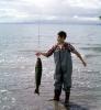 fishermen, man, fish catch, waterproof fishing pants