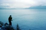 fisherman, lake, fishing pole, Valdez, Alaska, SFIV02P10_11