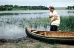 fishermen, man, Canoe