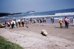 Beach, Sand, Waves, Ocean, Mexico, 1974, 1970s, SFIV02P11_11