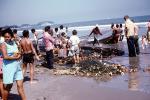 Beach, Sand, Waves, Ocean, nets, Mexico, 1974, 1970s, SFIV02P11_12