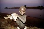 Boy with fish, Africa, fish catch, SFIV02P13_08