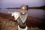 Boy with fish, Africa, fish catch, SFIV02P13_13