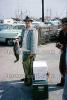 Fish Catch, Man, Smiles, Provincetown, Massachusetts, 1965, 1960s, SFIV02P14_16